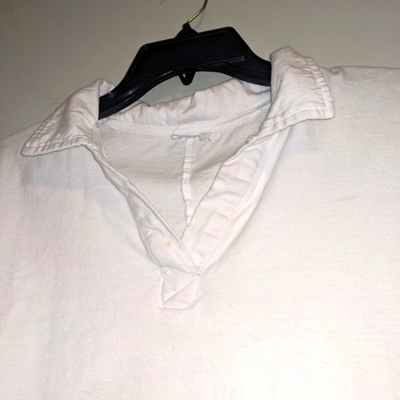 Cotton On Cropped Polo Collared White Shirt - Picture 3 of 4